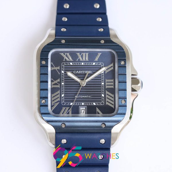 cartier santos replica xanh blue (8)