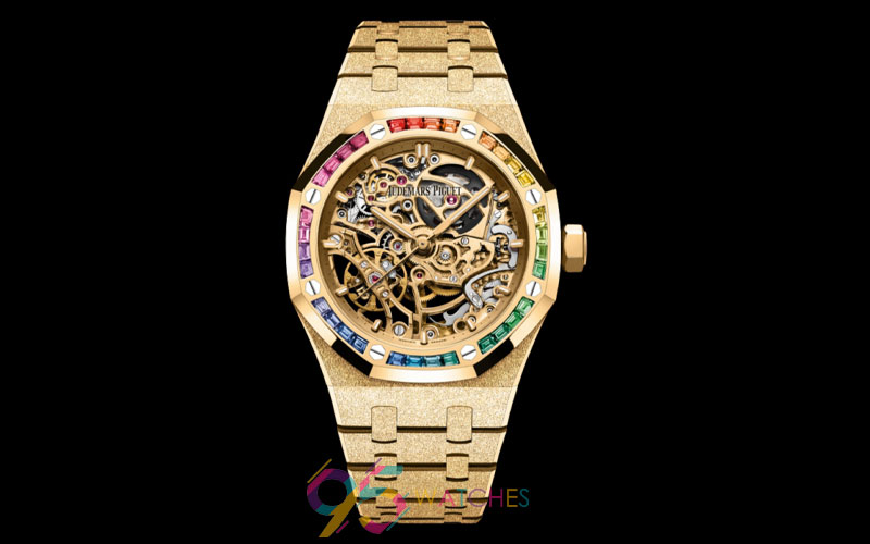 audemars piguet royal oak frosted gold 15468ba yg 1259ba 01 replica 1 1